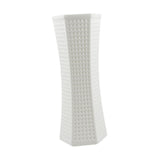 Maxbell Flower Vase Minimalist Easy to Use Ideal Gift Modern Simple Desktop Ornament White