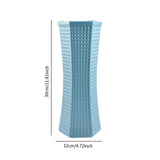 Maxbell Flower Vase Minimalist Easy to Use Ideal Gift Modern Simple Desktop Ornament Blue
