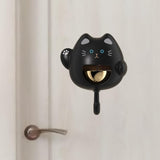 Maxbell Shopkeepers Bell Unique when Door Opens for Nail Salon Office Indoor Outdoor black