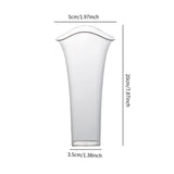 Maxbell Clear Vase for Centerpieces Modern Transparent for Living Room Desktop Party Style A