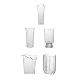 Maxbell Clear Vase for Centerpieces Modern Transparent for Living Room Desktop Party Style A