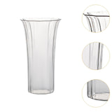Maxbell Clear Vase for Centerpieces Modern Transparent for Living Room Desktop Party Style B