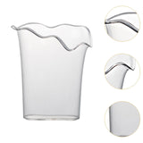 Maxbell Clear Vase for Centerpieces Modern Transparent for Living Room Desktop Party Style C