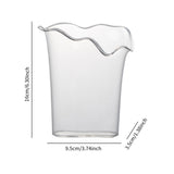 Maxbell Clear Vase for Centerpieces Modern Transparent for Living Room Desktop Party Style C
