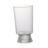 Maxbell Clear Vase for Centerpieces Modern Transparent for Living Room Desktop Party Style D