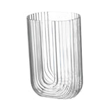 Maxbell Clear Vase for Centerpieces Modern Transparent for Living Room Desktop Party Style E