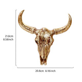 Maxbell Figurine Simulation Ornament Artwork Wall Art for Kitchen Office Living Room Gold