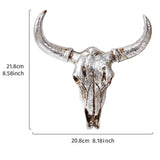 Maxbell Figurine Simulation Ornament Artwork Wall Art for Kitchen Office Living Room Silver