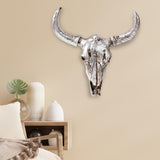 Maxbell Figurine Simulation Ornament Artwork Wall Art for Kitchen Office Living Room Silver