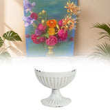Maxbell Oil Painting Half Vase Easy to Install Rustic Unique Oil Painting Decoration Style A