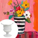 Maxbell Oil Painting Half Vase Easy to Install Rustic Unique Oil Painting Decoration Style B