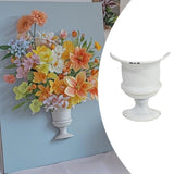 Maxbell Oil Painting Half Vase Easy to Install Rustic Unique Oil Painting Decoration Style B