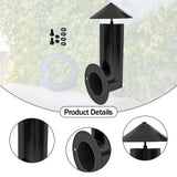 Maxbell Grill Smoke Stack Chimney Black High Reliability Repair Parts Sturdy