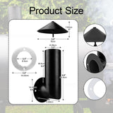 Maxbell Grill Smoke Stack Chimney Black High Reliability Repair Parts Sturdy