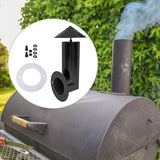 Maxbell Grill Smoke Stack Chimney Black High Reliability Repair Parts Sturdy