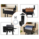 Maxbell Grill Smoke Stack Chimney Black High Reliability Repair Parts Sturdy