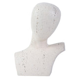 Maxbell Abstract Human Figurine Bust Sculpture Collectible Desktop Head Resin Statue White