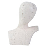 Maxbell Abstract Human Figurine Bust Sculpture Collectible Desktop Head Resin Statue White