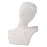 Maxbell Abstract Human Figurine Bust Sculpture Collectible Desktop Head Resin Statue White
