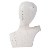 Maxbell Abstract Human Figurine Bust Sculpture Collectible Desktop Head Resin Statue White