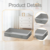 Maxbell Under Bed Storage Container 30L Closet Organizer for Quilts Pillows Clothing 2 Pieces