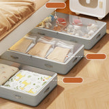 Maxbell Under Bed Storage Container 30L Closet Organizer for Quilts Pillows Clothing 2 Pieces