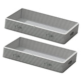 Maxbell Under Bed Storage Container 30L Closet Organizer for Quilts Pillows Clothing 2 Pieces