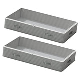 Maxbell Under Bed Storage Container 30L Closet Organizer for Quilts Pillows Clothing 2 Pieces