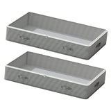 Maxbell Under Bed Storage Container 30L Closet Organizer for Quilts Pillows Clothing 2 Pieces