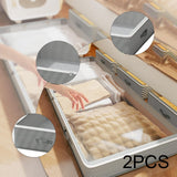 Maxbell Under Bed Storage Container 30L Closet Organizer for Quilts Pillows Clothing 2 Pieces