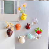 Maxbell Mini Vase Stickers for Fridge Refrigerator Stickers for Lockers Kitchen Office