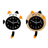 Maxbell Animal Wall Clock with Tail Decorative Clock for Kitchen Classroom Kids Room white