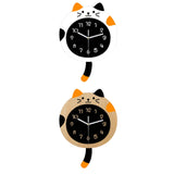 Maxbell Animal Wall Clock with Tail Decorative Clock for Kitchen Classroom Kids Room white