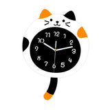 Maxbell Animal Wall Clock with Tail Decorative Clock for Kitchen Classroom Kids Room white