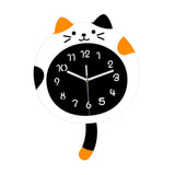 Maxbell Animal Wall Clock with Tail Decorative Clock for Kitchen Classroom Kids Room white