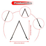 Maxbell Wooden Wedding Arch 250cm Wedding Backdrop Stand for Ceremony Beach Proposal