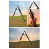 Maxbell Wooden Wedding Arch 250cm Wedding Backdrop Stand for Ceremony Beach Proposal