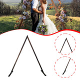 Maxbell Wooden Wedding Arch 250cm Wedding Backdrop Stand for Ceremony Beach Proposal