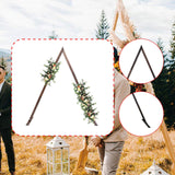 Maxbell Wooden Wedding Arch 250cm Wedding Backdrop Stand for Ceremony Beach Proposal