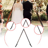 Maxbell Wooden Wedding Arch 250cm Wedding Backdrop Stand for Ceremony Beach Proposal