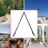 Maxbell Wooden Wedding Arch 250cm Wedding Backdrop Stand for Ceremony Beach Proposal