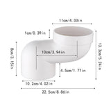 Maxbell Toilet Seat Shifter Professional Anti Blocking Easy Install Bathroom Fixture 10cm Shift