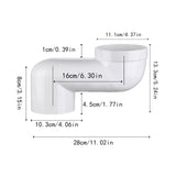 Maxbell Toilet Seat Shifter Professional Anti Blocking Easy Install Bathroom Fixture 16cm Shift