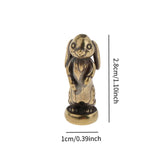 Maxbell Animal Hinge Head Gift Ornament Animal Figurine for Doors Living Room Office Rabbits