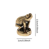 Maxbell Animal Hinge Head Gift Ornament Animal Figurine for Doors Living Room Office Frog