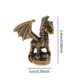 Maxbell Animal Hinge Head Gift Ornament Animal Figurine for Doors Living Room Office Dragon