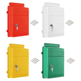 Maxbell Wall Mounted Mailbox Wide Opening Collection Box for Cards Newspapers School Red
