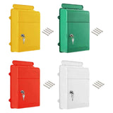 Maxbell Wall Mounted Mailbox Wide Opening Collection Box for Cards Newspapers School Red