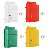 Maxbell Wall Mounted Mailbox Wide Opening Collection Box for Cards Newspapers School Red