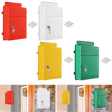 Maxbell Wall Mounted Mailbox Wide Opening Collection Box for Cards Newspapers School Red